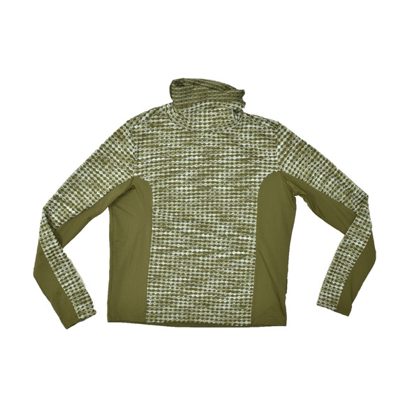 Nike Pro Hyperwarm Men's Green Pullover Sweatshirt Top Regular Size XL Geometric - Picture 1 of 8